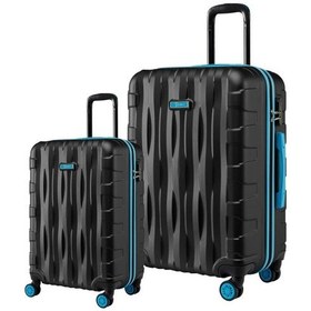 Resim 2'li Valiz Seti Büyük Boy - Kabin Boy Siyah 1167 Siyah 