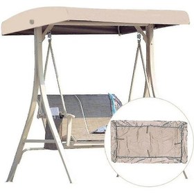 Resim Yedek Çatı Bahçe Salıncağı Evrensel Salıncak Çatı Veranda Salıncağı Bank Bahçe Şezlongu 2-3 Kişilik 191 X 120 Cm Y Bej 