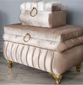 Resim Duru Çeyiz Sandıkları Fliz Ikili Çeyiz Sandığı Lüksklup Bnb 