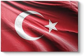 Resim tabloshop Dalgalanan Türk Bayrağı 100 x 70 