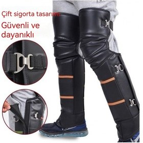 Resim Motosiklet Diz Pedleri Açık Sıcak Rüzgar Geçirmez Bisiklet Çok Renkli 