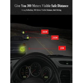 Resim Reflektörlü Arabada Bebek Var! Oto Sticker Yapıştırma 