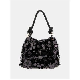 Resim Guess Kadın Siyah Holiday Shine El Saplı Portföy Çanta Siyah 