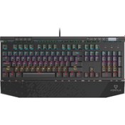 Resim Vertux Tungsten Kablolu RGB Aydınlatmalı Mekanik Oyuncu Klavye Vertux