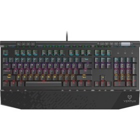 Resim Vertux Tungsten Kablolu RGB Aydınlatmalı Mekanik Oyuncu Klavye 