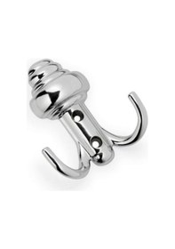 Resim Sarıklı Vestiyer Askı Dolap Mobilya Askılığı Parlak Krom (5 Li Pa Krom 