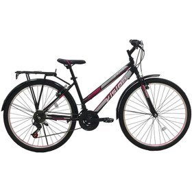 Resim Belderia Vision Elegance 26" Jant Sypo Index (3*7) Vites V-fren Siyah-pembe Şehir Bisikleti 