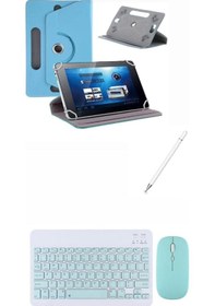 Resim Casper Pad H10 12.6'' Uyumlu Kılıf Bluetooth Klavye Dokunmatik Kalem Kılıf 