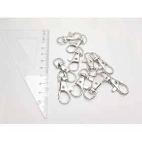 Resim Be Beauty Gümüş Renkte Paris Kancası, Anahtarlık 1 Poşette 10 Adet 