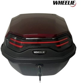 Resim Wheelıe Xt08-jr 32 Litre Motosiklet Arka Çanta Bordo 