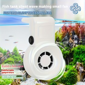 Resim 1 adet Balık Tankı Sessiz Dalak Soğutma Fanı - 3-Watt USB Güç Kaynağı, Pil Gerektirmez, 36 Voltluk Akuvarlar İçin İdeal, Konforlu Balık Ortamı İçin Sessiz Çalışma, Balık Tankı Aksesuarı | Modern Estetik | Sessiz Balık Tankı Fanı, Balık Tankı Süslemeleri 