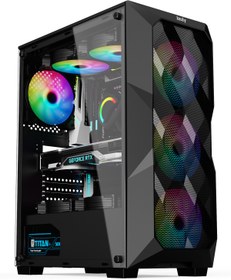 Resim İzoly Castform X i3-10100F 16 GB 512 GB M.2 NVMe RX 580 24" Free Dos Masaüstü Oyuncu Bilgisayarı 