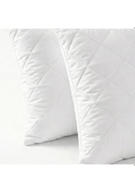 Resim Mavera Life Su Geçirmez Kapitone Yastık Alezi Seti 2 Adet - Fermuarlı Koruyucu Kılıf 50x70 Cm Beyaz 