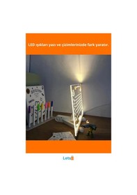 Resim Büyük Boy Led Aydınlatmalı Yazı Ve Çizim Tahtası 30x20 Cm Çok Renkli 