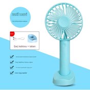 Resim WINBEST Premium Cep Boyu Sessiz Taşınabilir Mini Fan Usb Şarjlı Pervaneli Soğutucu Küçük El Vantilatörü 