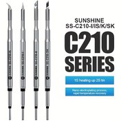Resim 1 adet SS-C210 Serisi Lehimleme İpuçları, Tak ve Çalıştır Nano Elektrokaplama Isıtma Çekirdeği, Hızlı Sıcaklık Kurtarma, T210/T26/S210 Lehimleme İstasyonları için Uygun 
