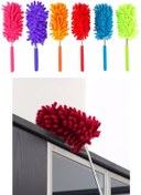 Resim SİHİRLİ AYAKLAR Toz Alma Püskülü Yıkanabilir Uzayabilir Toz makarna püskül 