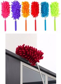 Resim SİHİRLİ AYAKLAR Toz Alma Püskülü Yıkanabilir Uzayabilir Toz makarna püskül 