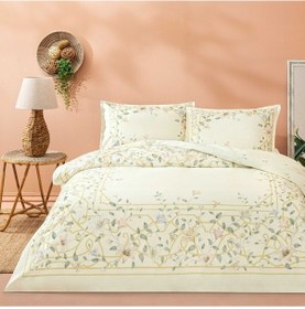 Resim Linens Sc Allday Lukıs Nevresim Takımı Çift Kişilik Ekru Ekru 