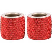 Resim Suntek 2x Kristal Elmas Araba Kafalık Baş Dayanağı Kırmızı 