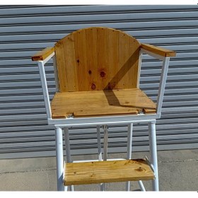 Resim Adelinspor Mia Voleybol Hakem Koltuğu Ahşap Koltuk Ve Basamak 