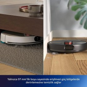 Resim Philips Homerun 7000 Aqua XU7000 5.000 Pa Emiş Gücü Islak ve Kuru Temizlik Lidar Navigasyon Robot Süpürge 