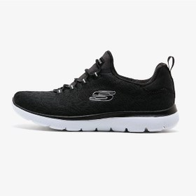 Resim Skechers Summits Memory Foam Sneaker Hafızalı Taban Kadın Spor Ayakkabı Siyah 