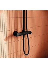 Resim Vitra Aquaheat Bliss 240 2f Duş Kolonu Ve Termostatik Duş Bataryası Sistemi Mat Siyah A4720536 Siyah 