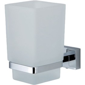 Resim Çelik Banyo Paslanmaz Pirinç Kenzo Cam Diş Fırçalık Gri 