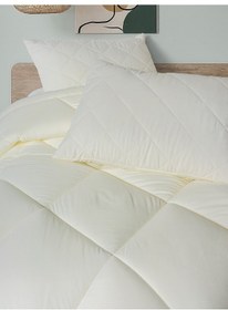 Resim Cotton Box Softwash Çift Kişilik Yorgan Seti Ekru 180x200 Lastikli Çarşaf Ekru 