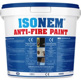 Resim Isonem Antıfıre Paınt Yangın Geciktrici Son Kat Beyaz Boya 5 kg 