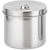 Resim Suntek Paslanmaz Çelik Pamuk Dezenfeksiyon Kabı Tank Kutusu 16cm 