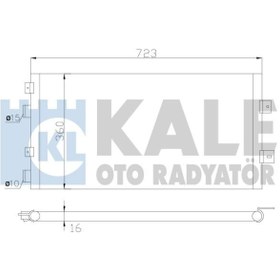 Resim KALE 342420 Klima Radyatoru (Chrysler: 300M 2.7 V6 24V / 3.5 V6 24V 98-04 4758305 5014111AB (WE622673) 