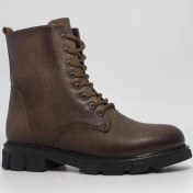 Resim Duygushoesbag Kadın Haki Zümrüt Mat Deri Yandan Fermuarlı Bağcıklı Bot 