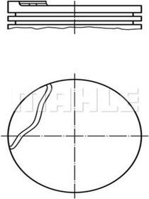 Resim Mahle 0220301 Piston Segman 0.50 79.50 Mm ( Renault 7701700671 (wy518972) (FİYAT:2 ADET İÇİNDİR) 