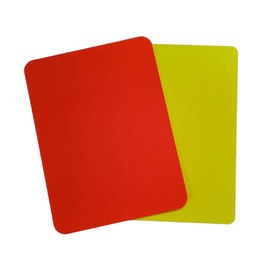 Resim Sarı Kırmızı Kart 12x9 cm , Hakem Kartı , Parlak 