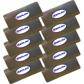 Resim Rötuş Çeliği 4 cm x 9 cm Paslanmaz 10 Adet 