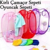 Resim Kirli Çamaşır Sepeti Katlanabilir Oyuncak Filesi Diğer 