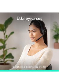 Resim Logitech Zone 300 Gürültü Önleyici Mikrofonlu Kablosuz Bluetooth Kulaklık - Siyah 