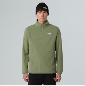 Resim The North Face M Glacier Fleece 1/4 Zip Jacket Erkek Polar-30560 Yeşil 