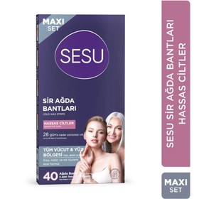 Resim Yüz ve Vücut Ağda Bandı Hassas Ciltler 40'li - STD / STD 