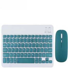 Resim U-K Samsung Galaxy Tab A9 Plus SM-X210 Uyumlu Bluetooth Klavye Mouse Set 