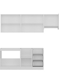 Resim Minar 230 Cm Mutfak Dolabı Beyaz Dore 230-D7 Beyaz 