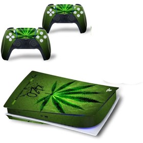 Resim Kt Grup Weed Playstation 5 Standart Kasa Dijital Versiyon Sticker Kaplama Seti 