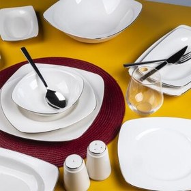 Resim Aryıldız Allure Platin 56 Parça 12 Parça Yemek Takımı 