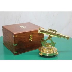 Resim Ahşap Kutulu Pusulalı Dürbün Büyük Boy 