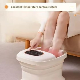 Resim Mena Rise Coverzone Ayak Spa ve Masaj Taşınabilir Katlanabilir Ayak Küveti Sabit Sıcaklık Kontrolü ve Tam Otomatik Ayak Masajı YB-7012 (Gri) 