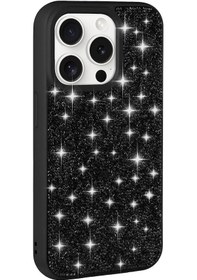 Resim Apple Uyumlu iPhone Apsuwa İphone Uyumlu 15 Pro Max Kılıf Parlak Taşlı Pırlanta - 