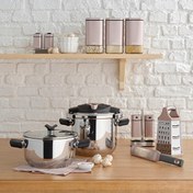 Resim Emsan Innocook Düdüklü Tencere Seti Golden Pink 4+6.5 L 