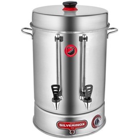 Resim Işıkgaz Silverinox 120 Bardak Basmalı Metal Musluklu Çay Makinesi Gri 